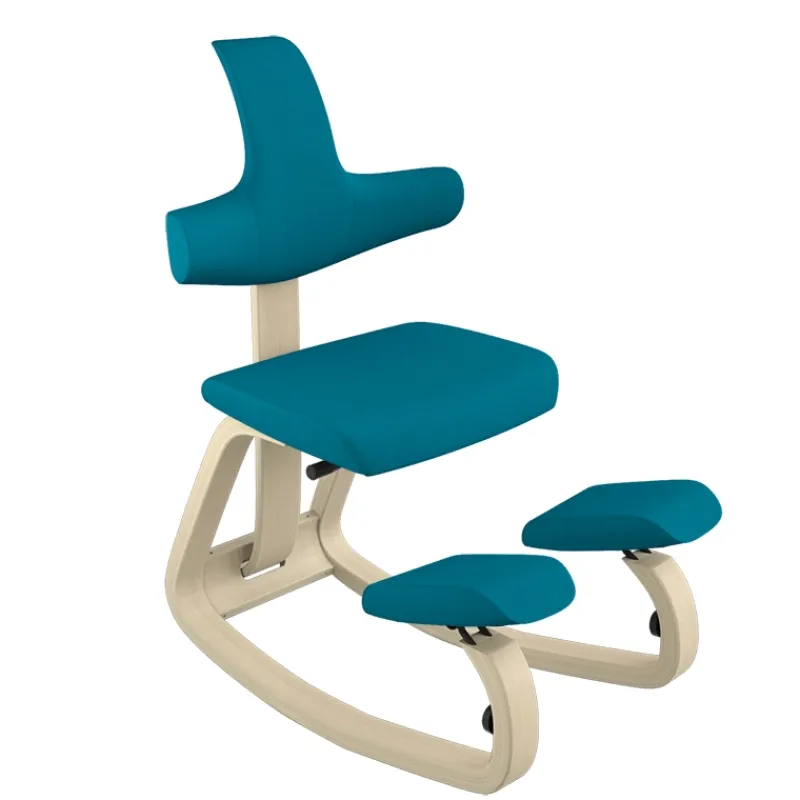 Varier ThatSit ® Chaise de bureau ergonomique à bascule en tissu et bois* Chaise Pour Chambre|Chaise De Bureau