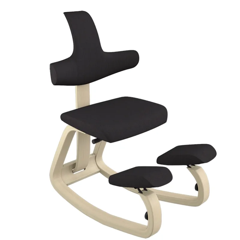 Varier ThatSit ® Chaise de bureau ergonomique à bascule en tissu et bois* Chaise Pour Chambre|Chaise De Bureau