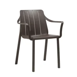 Tiberina Fauteuil de jardin empilable en polypropylène* Fauteuil De Jardin