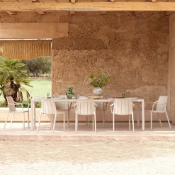Tiberina Fauteuil de jardin empilable en polypropylène* Fauteuil De Jardin