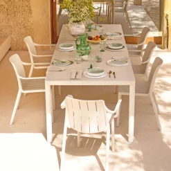 Tiberina Fauteuil de jardin empilable en polypropylène* Fauteuil De Jardin