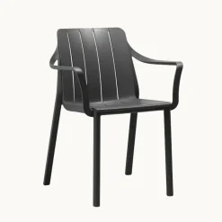 Tiberina Fauteuil de jardin empilable en polypropylène* Fauteuil De Jardin