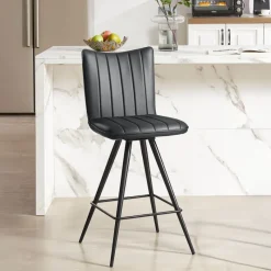 TiméoTabouret snack pivotant avec pieds obliques* Tabouret De Bar (assise +/- 80 Cm)|Chaise De Salle à Manger