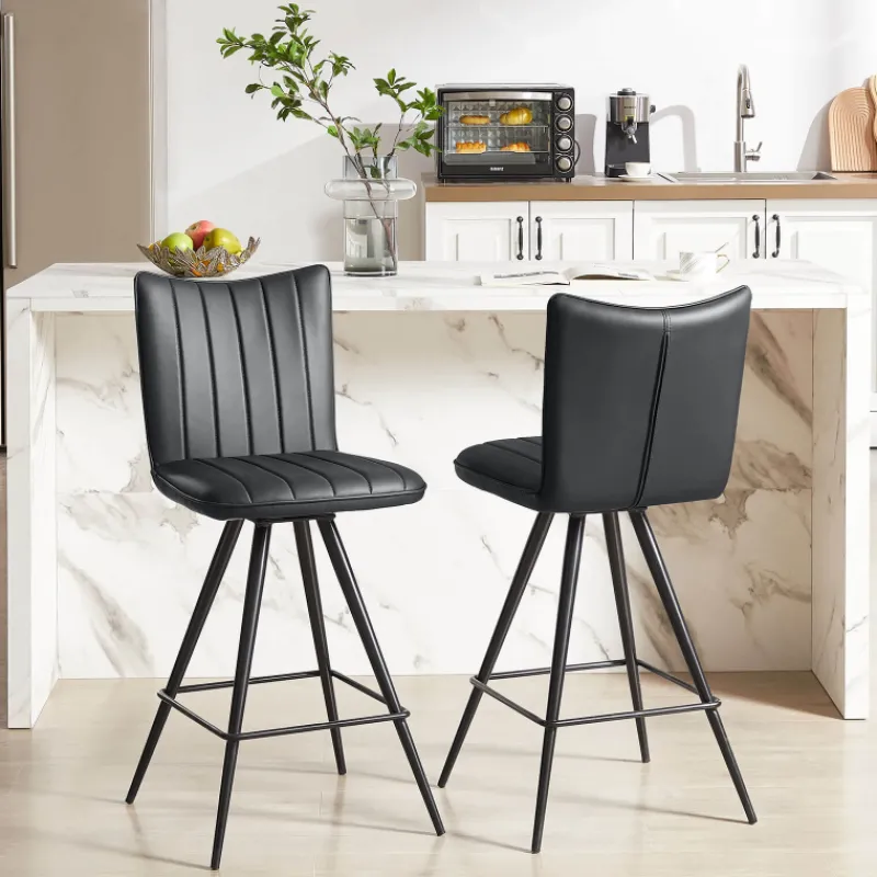 TiméoTabouret snack pivotant avec pieds obliques* Tabouret De Bar (assise +/- 80 Cm)|Chaise De Salle à Manger