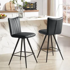 TiméoTabouret snack pivotant avec pieds obliques* Tabouret De Bar (assise +/- 80 Cm)|Chaise De Salle à Manger