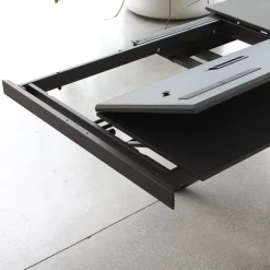 Altacom Tokyo Petite table carrée design extensible avec piètement central mikado* Table De Salle à Manger|Table Pour Petit Espace