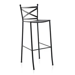 Jayso Toledo Tabouret provençal en métal* Tabouret Snack (assise +/- 65 Cm)|Tabouret De Bar (assise +/- 80 Cm)