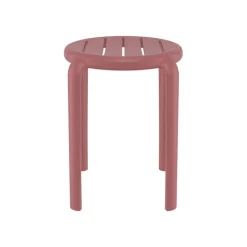 Tom Tabouret bas sans dossier empilable en polypropylène* Tabouret Bas (assise +/- 45 Cm)
