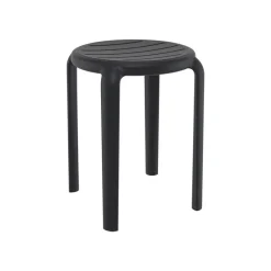 Tom Tabouret bas sans dossier empilable en polypropylène* Tabouret Bas (assise +/- 45 Cm)