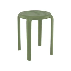 Tom Tabouret bas sans dossier empilable en polypropylène* Tabouret Bas (assise +/- 45 Cm)