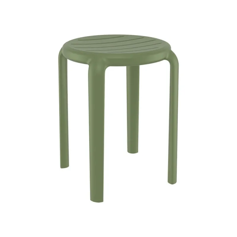 Tom Tabouret bas sans dossier empilable en polypropylène* Tabouret Bas (assise +/- 45 Cm)