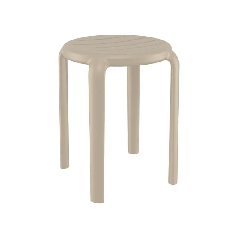 Tom Tabouret bas sans dossier empilable en polypropylène* Tabouret Bas (assise +/- 45 Cm)