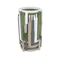 Tom Tabouret snack sans dossier en polypropylène* Tabouret Snack (assise +/- 65 Cm)|Tabouret De Bar (assise +/- 80 Cm)