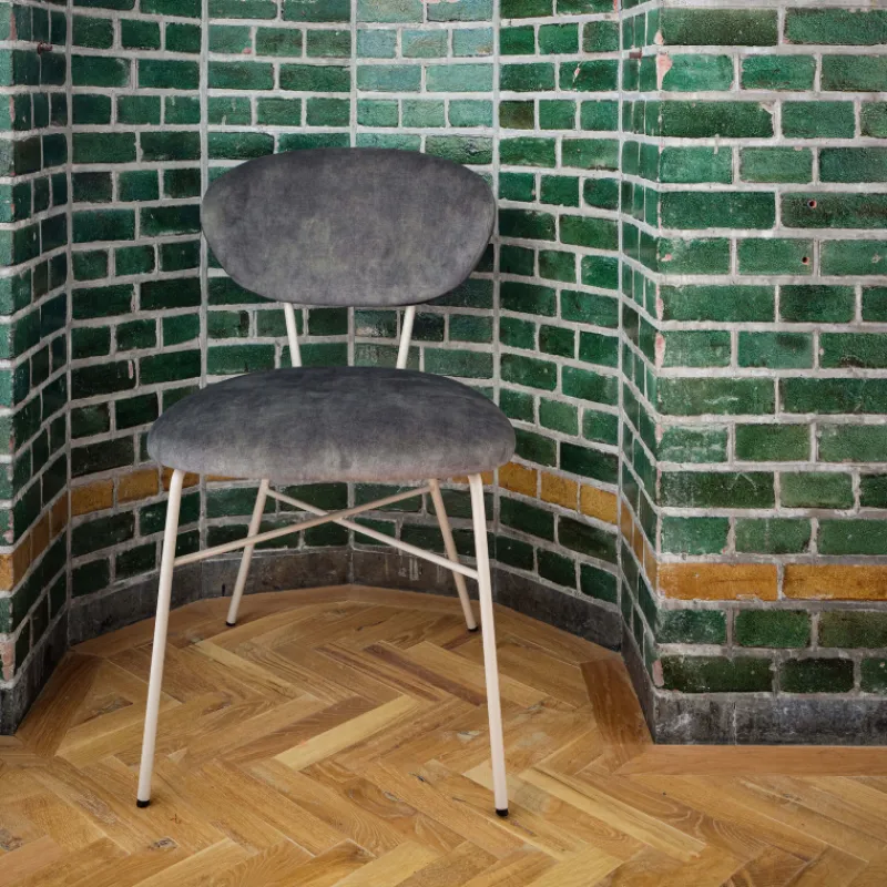 Mobitec Toro ® Chaise cosy minimaliste en tissu et pieds métal* Chaise De Salle à Manger|Chaise Salon