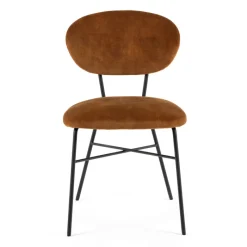 Mobitec Toro ® Chaise cosy minimaliste en tissu et pieds métal* Chaise De Salle à Manger|Chaise Salon