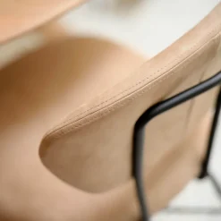Mobitec Toro ® Chaise cosy minimaliste en tissu et pieds métal* Chaise De Salle à Manger|Chaise Salon