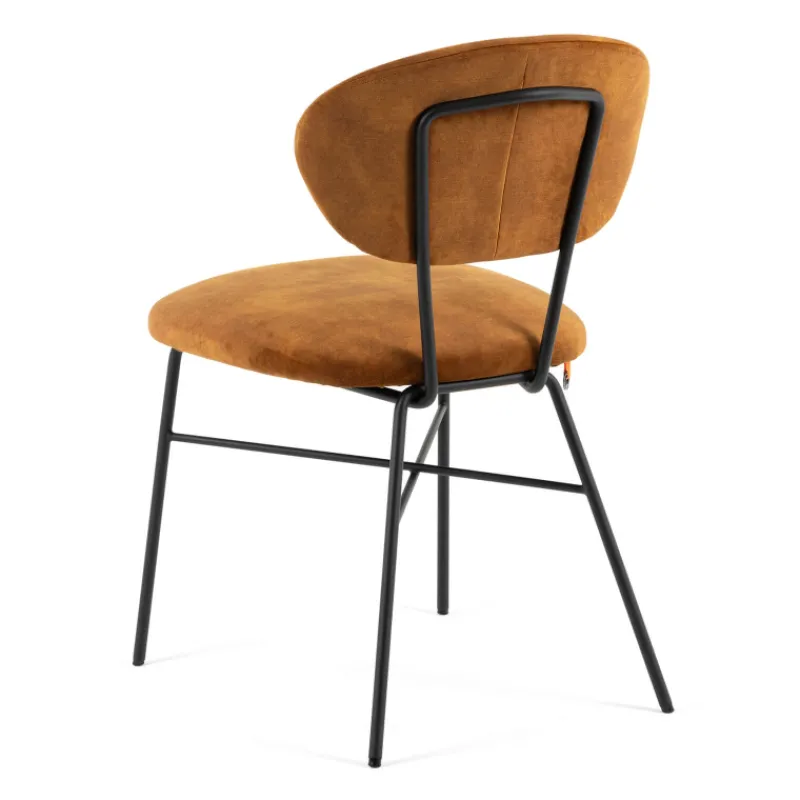 Mobitec Toro ® Chaise cosy minimaliste en tissu et pieds métal* Chaise De Salle à Manger|Chaise Salon