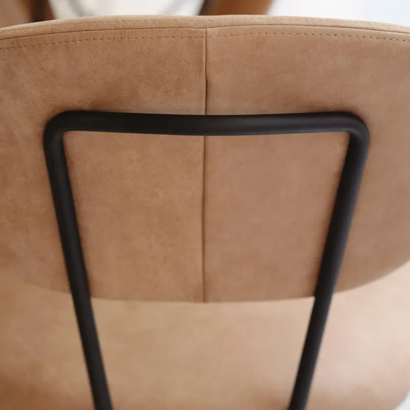 Mobitec Toro ® Chaise cosy minimaliste en tissu et pieds métal* Chaise De Salle à Manger|Chaise Salon