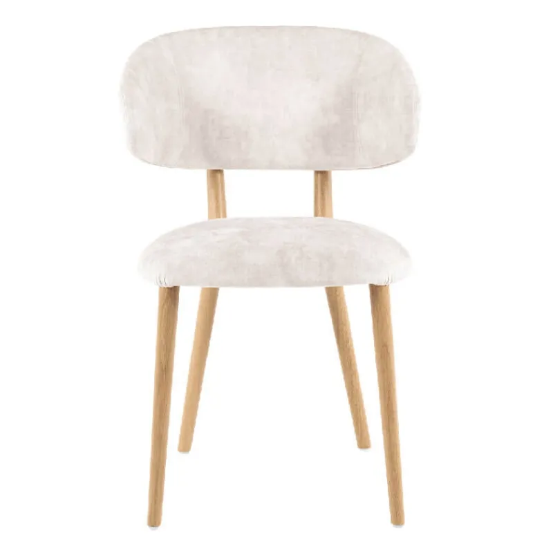 Mobitec Toro ® Chaise moderne avec dossier incurvé en tissu et bois* Chaise De Salle à Manger|Chaise Salon