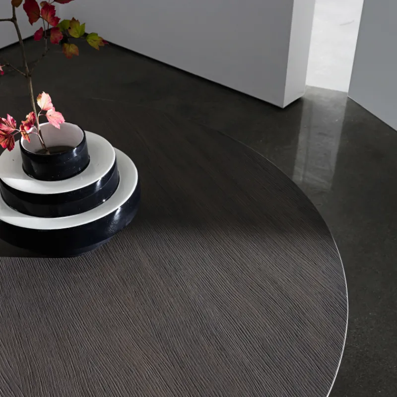 Sovet Italia Totem Sovet® Table design ronde plateau bois* Table De Salle à Manger