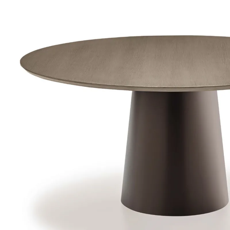 Sovet Italia Totem Sovet® Table design ronde plateau bois* Table De Salle à Manger