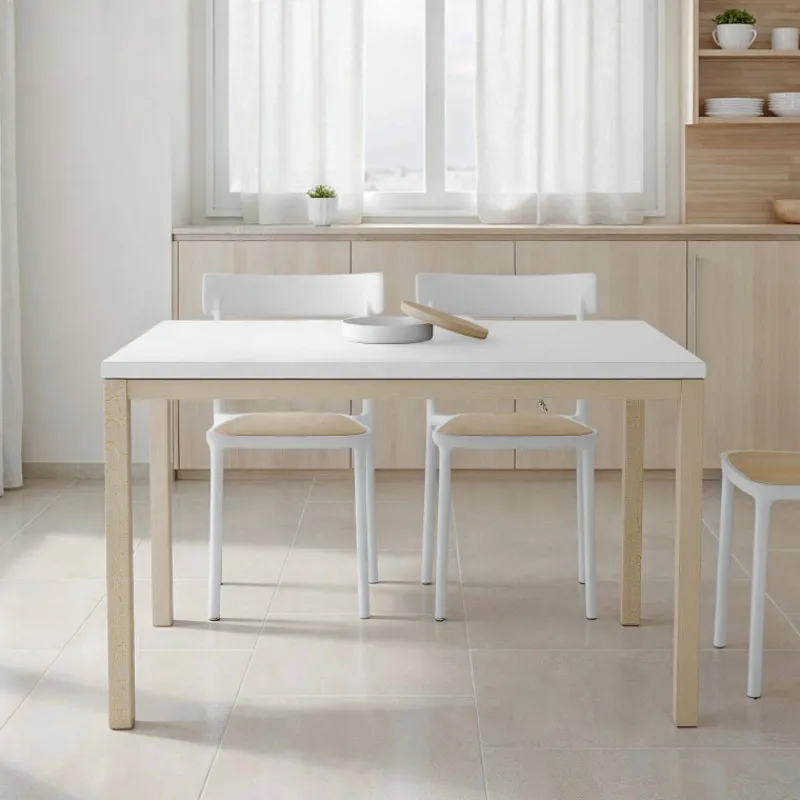 Cancio Toy bois Table de cuisine en céramique avec rallonge* Table De Cuisine