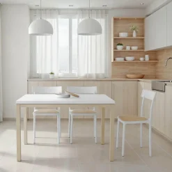 Cancio Toy bois Table de cuisine en céramique avec rallonge* Table De Cuisine