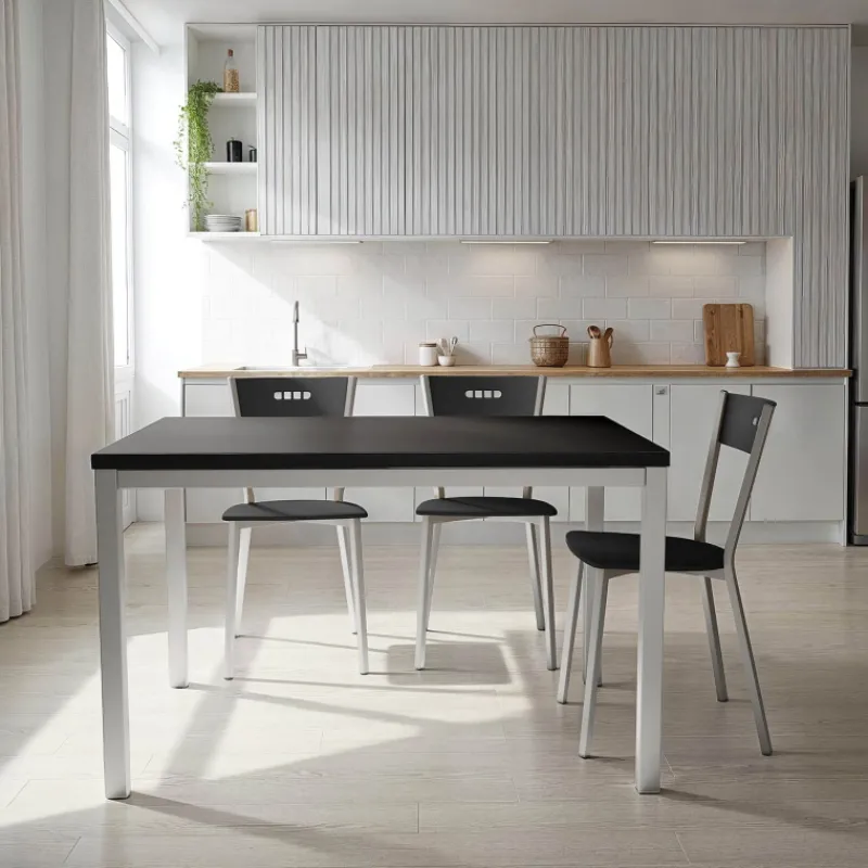 Cancio Toy métal Table de cuisine en céramique avec rallonge hauteur 75 cm* Table De Cuisine