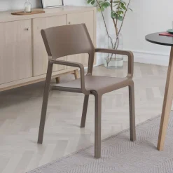 Trill Fauteuil moderne empilable en polypropylène* Chaise De Cuisine|Chaise De Salle à Manger