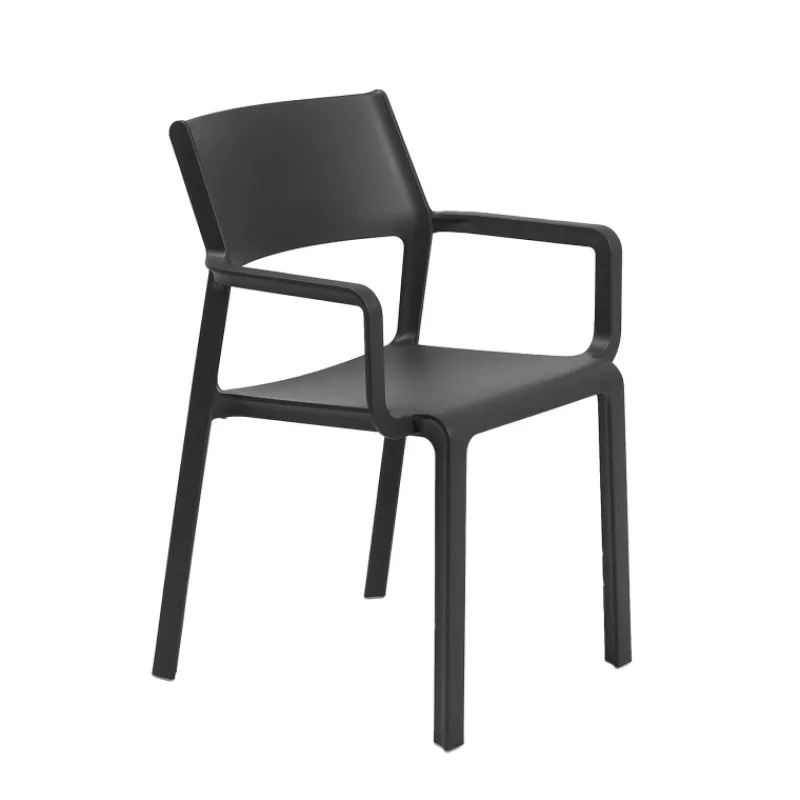 Trill Fauteuil moderne empilable en polypropylène* Chaise De Cuisine|Chaise De Salle à Manger