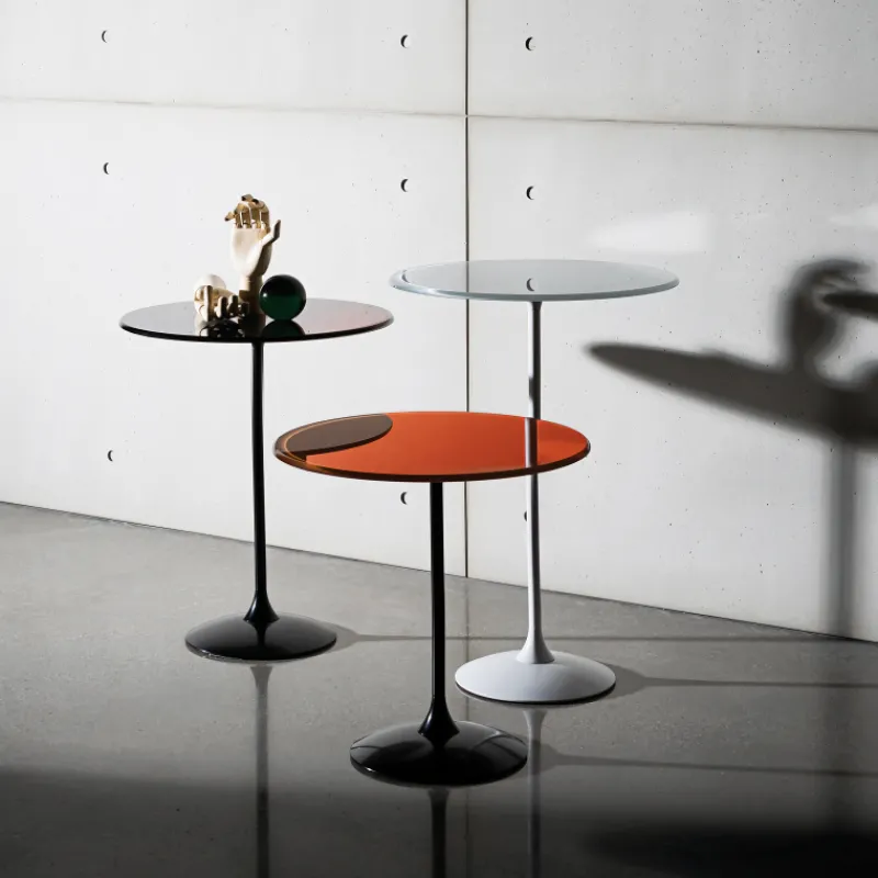 Sovet Italia Tulip Table guéridon en verre* Table De Salon