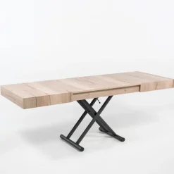 Altacom Ulisse Table relevable en mélaminé avec allonges* Table De Salon|Table Pour Petit Espace