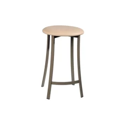 Carrier Urane ® Tabouret snack sans dossier en synthétique et métal fabriqué en France* Tabouret Snack (assise +/- 65 Cm)|Tabouret De Bar (assise +/- 80 Cm)