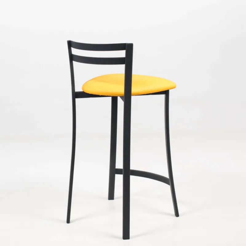 Carrier Urane ® Tabouret snack avec dossier bas en synthétique et métal made in France* Tabouret Snack (assise +/- 65 Cm)|Tabouret De Bar (assise +/- 80 Cm)
