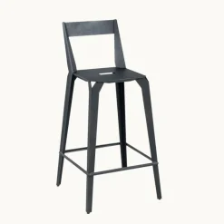Carrier Valence ® Tabouret snack industriel français en métal avec dossier* Tabouret De Bar (assise +/- 80 Cm)|Tabouret Snack (assise +/- 65 Cm)