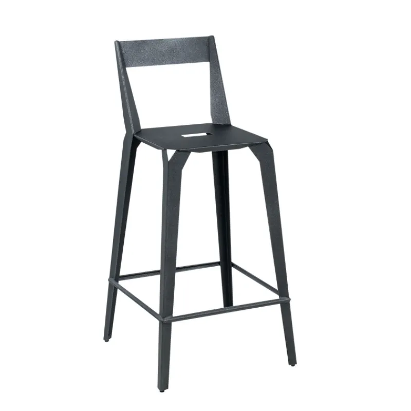 Carrier Valence ® Tabouret snack industriel français en métal avec dossier* Tabouret De Bar (assise +/- 80 Cm)|Tabouret Snack (assise +/- 65 Cm)