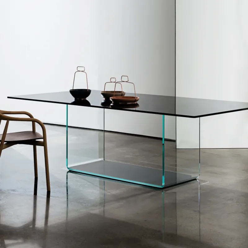 Sovet Italia Valencia Sovet® Table de salle à manger design en verre* Table De Salle à Manger