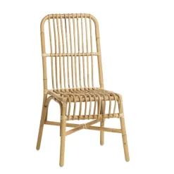 Kok ValérieChaise ethnique en rotin naturel* Chaise De Salle à Manger|Chaise Salon