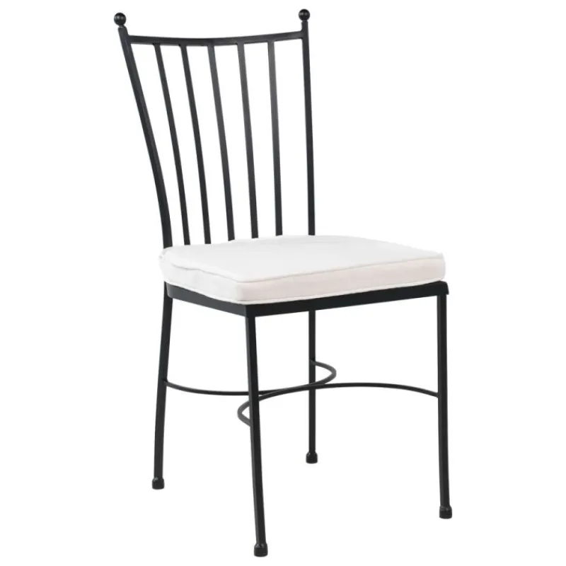 Jayso Venecia Chaise d'intérieur style provençal en acier* Chaise De Salle à Manger