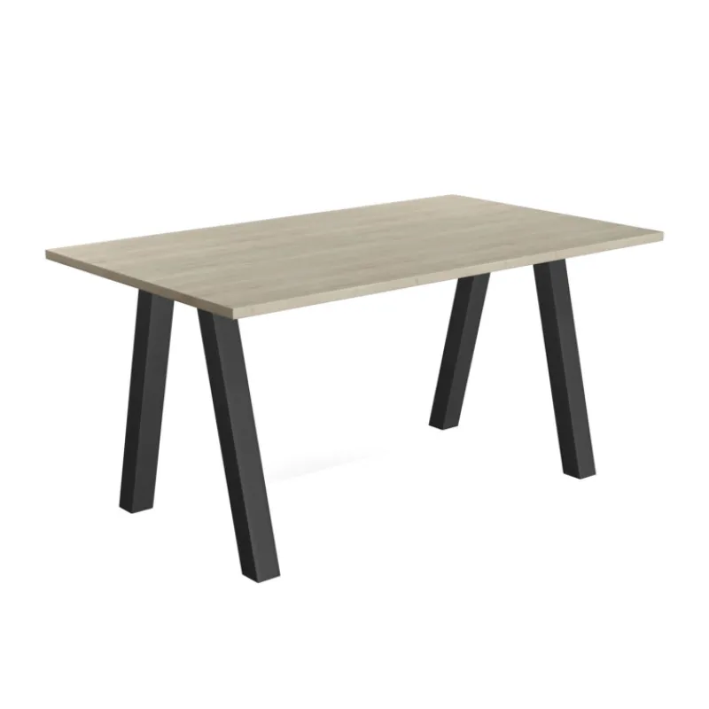 Perfecta Veneto Table moderne rectangulaire en stratifié avec pieds obliques* Table De Salle à Manger