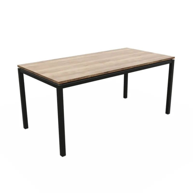 Perfecta Vicenza Table haute snack en stratifié avec pieds en métal* Table De Cuisine