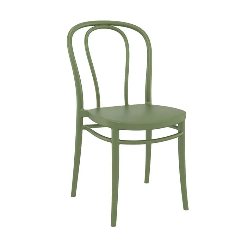 Victor Chaise de jardin bistrot empilable en polypropylène* Chaise De Jardin