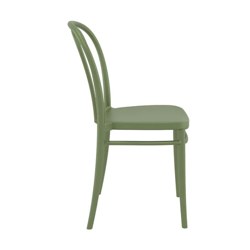 Victor Chaise de jardin bistrot empilable en polypropylène* Chaise De Jardin