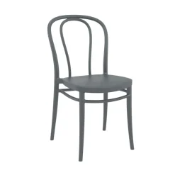 Victor Chaise de jardin bistrot empilable en polypropylène* Chaise De Jardin