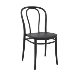 Victor Chaise de jardin bistrot empilable en polypropylène* Chaise De Jardin