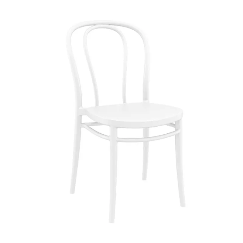 Victor Chaise de jardin bistrot empilable en polypropylène* Chaise De Jardin