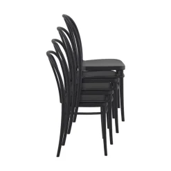 Victor Chaise de jardin bistrot empilable en polypropylène* Chaise De Jardin