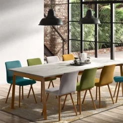 Perfecta Victoria Table avec allonge et pieds en métal* Table De Salle à Manger