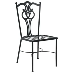 Jayso Viena Chaise provençale en métal* Chaise De Salle à Manger