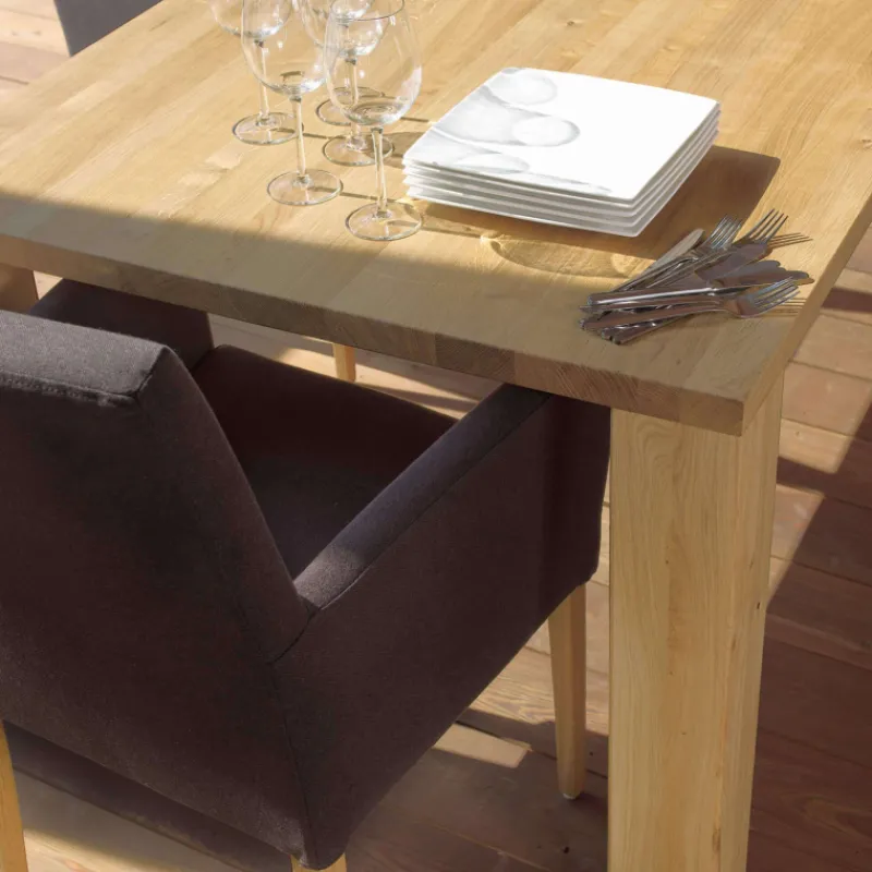 Mobitec Vigo ® Fauteuil de salon en bois et tissu* Chaise De Salle à Manger|Chaise Salon